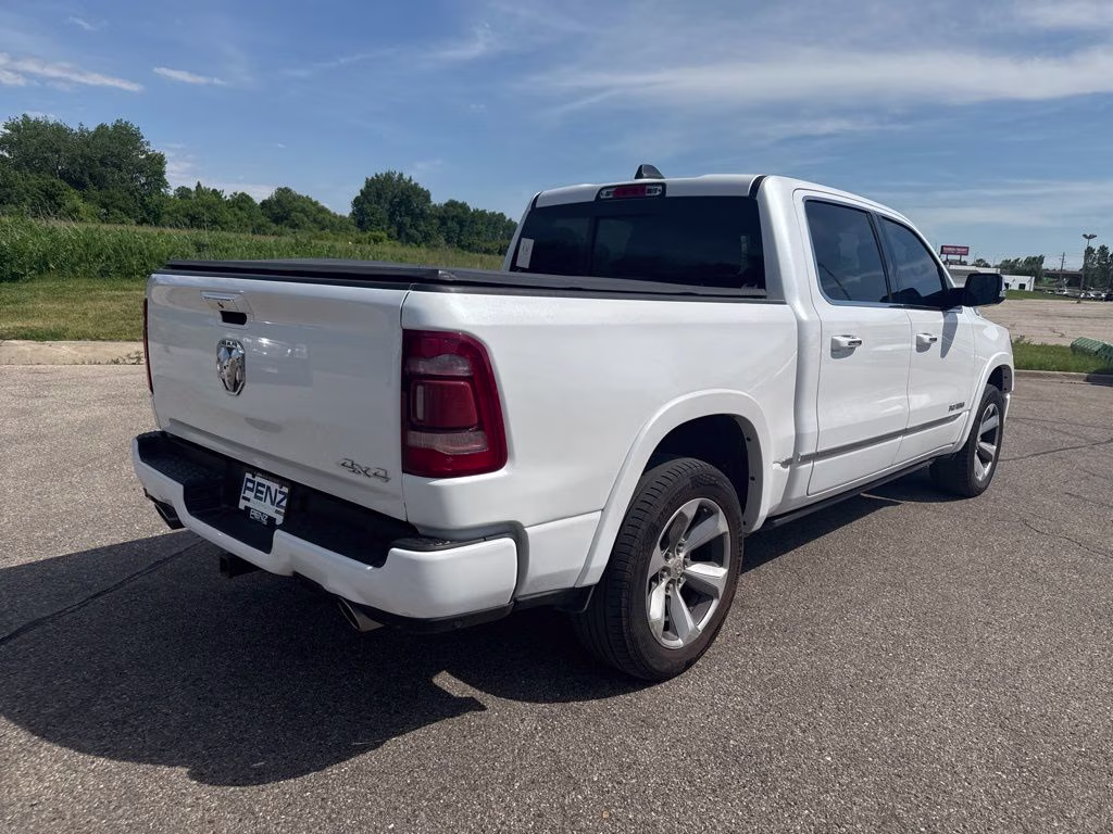 2020 Ivory White Tri-Coat Pearlcoat Ram 1500 Limited 4X4 Truck