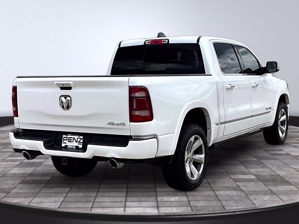 2020 Ivory White Tri-Coat Pearlcoat Ram 1500 Limited 4X4 Truck
