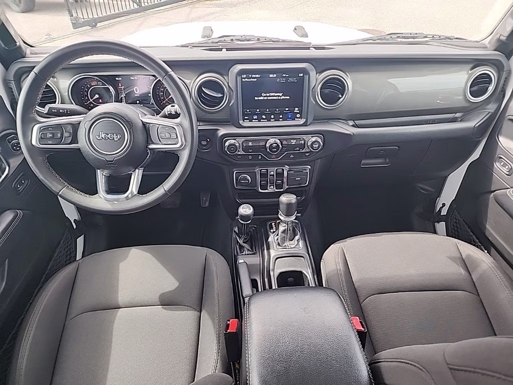 2023 Bright White Clearcoat Jeep Wrangler Sahara 4X4 SUV