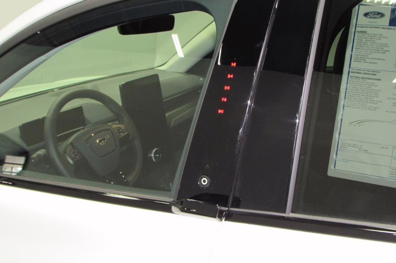 2025 Star White Metallic Tri-Coat Ford Mustang Mach-E Premium AWD SUV