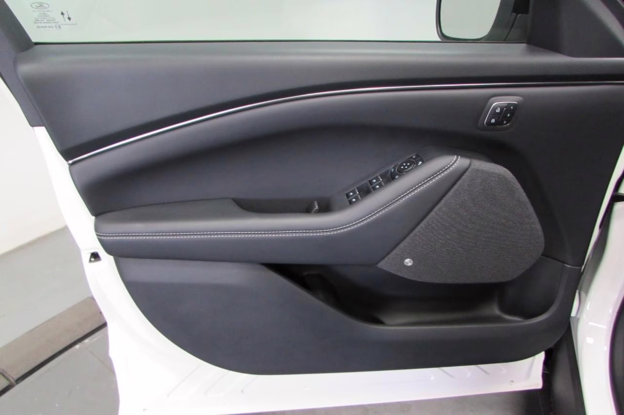 2025 Star White Metallic Tri-Coat Ford Mustang Mach-E Premium AWD SUV