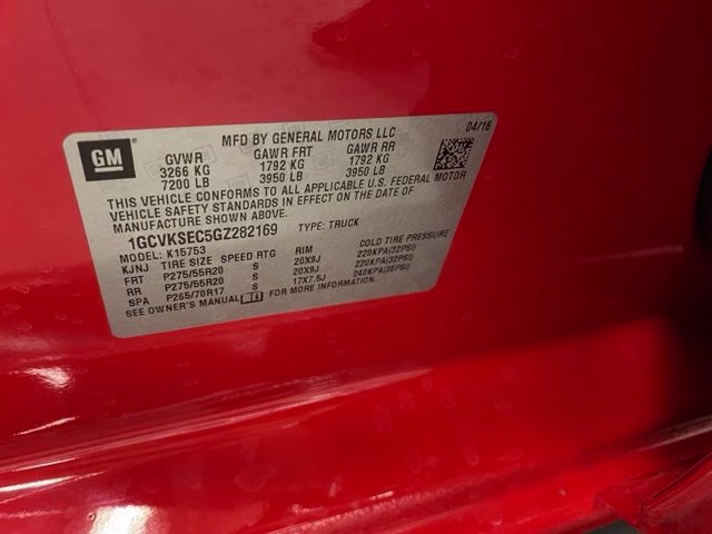 2016 Red Hot Chevrolet Silverado 1500 LTZ 4X4 Truck