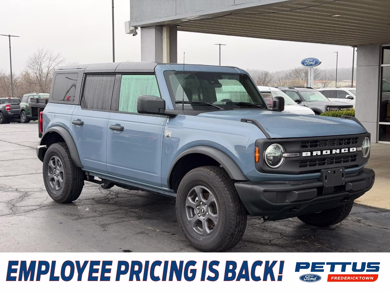 2025 Azure Gray Metallic Tri-Coat Ford Bronco Big Bend 4X4 SUV