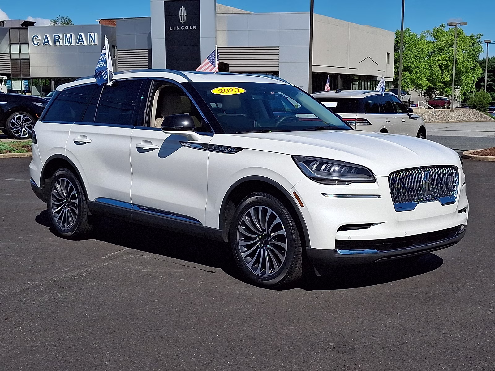 2023 Pristine White Metallic Tri-Coat - AZ Lincoln Aviator Standard AWD