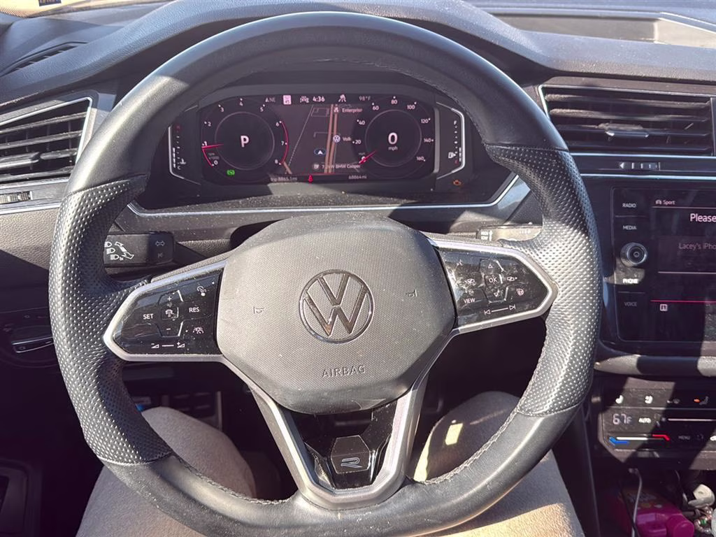 2022 Deep Black Pearl Volkswagen Tiguan SEL R-Line AWD SUV
