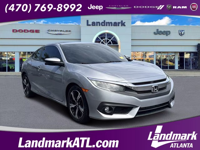 2017 Silver Honda Civic Coupe Touring FWD Coupe