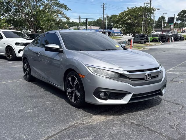 2017 Silver Honda Civic Coupe Touring FWD Coupe