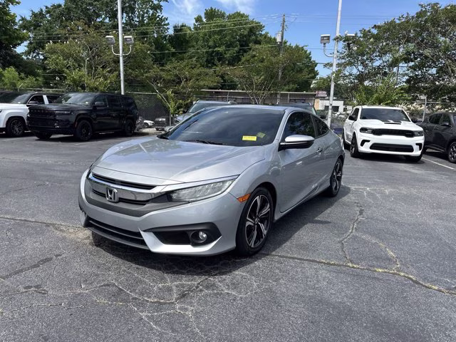 2017 Silver Honda Civic Coupe Touring FWD Coupe