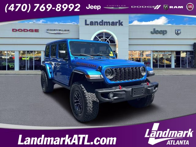 2025 Hydro Blue Pearl Coat Jeep Wrangler Rubicon X 4X4 Convertible