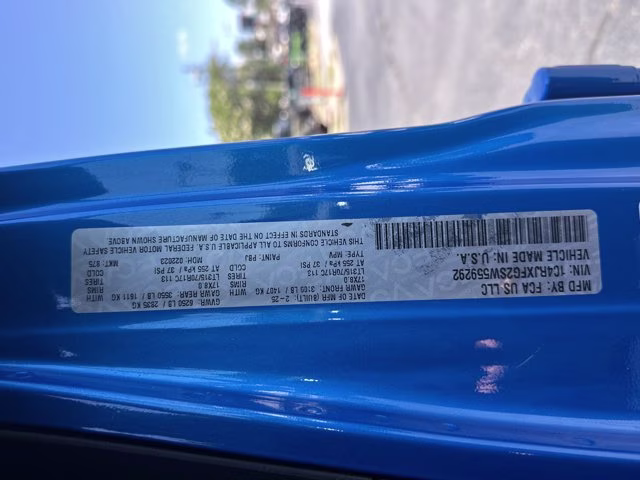 2025 Hydro Blue Pearl Coat Jeep Wrangler Rubicon X 4X4 Convertible