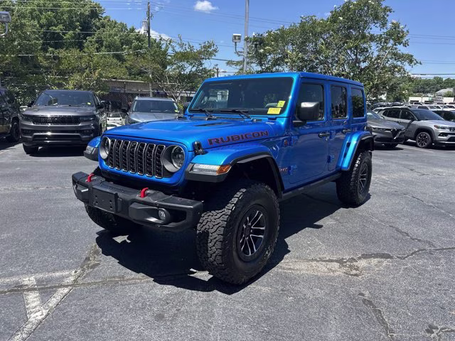 2025 Hydro Blue Pearl Coat Jeep Wrangler Rubicon X 4X4 Convertible