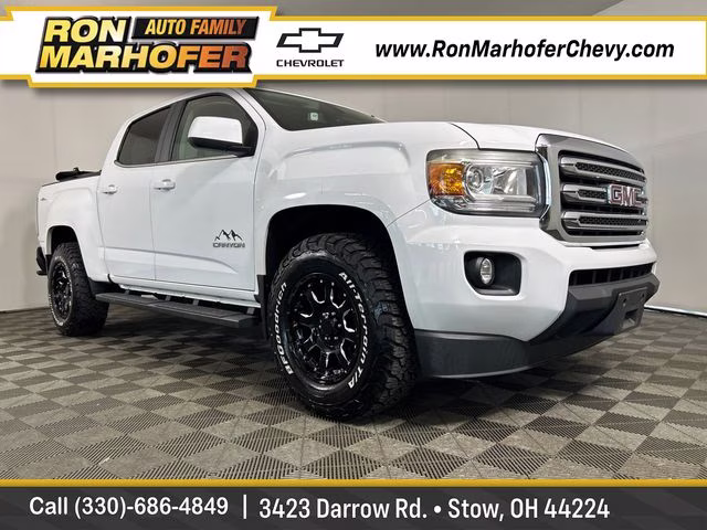 2015 Summit White GMC Canyon SLE1 4X4 Truck
