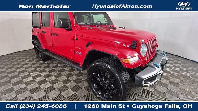 2023 Firecracker Red Clearcoat Jeep Wrangler Sahara 4xe 4X4 SUV