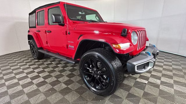 2023 Firecracker Red Clearcoat Jeep Wrangler Sahara 4xe 4X4 SUV