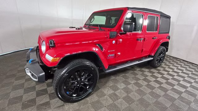 2023 Firecracker Red Clearcoat Jeep Wrangler Sahara 4xe 4X4 SUV