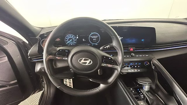 2025 Amazon Gray Hyundai Elantra Hybrid SEL Sport FWD Sedan