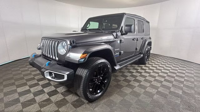 2023 Granite Crystal Metallic Clearcoat Jeep Wrangler Sahara 4xe 4X4 SUV
