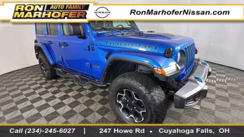 2022 Hydro Blue Pearl Coat Jeep Wrangler Unlimited Rubicon 4xe 4X4 SUV