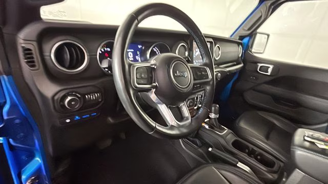 2022 Hydro Blue Pearl Coat Jeep Wrangler Unlimited Rubicon 4xe 4X4 SUV