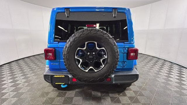 2022 Hydro Blue Pearl Coat Jeep Wrangler Unlimited Rubicon 4xe 4X4 SUV