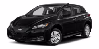 2023 Super Black/Pearl White Nissan LEAF SV Plus FWD Hatchback