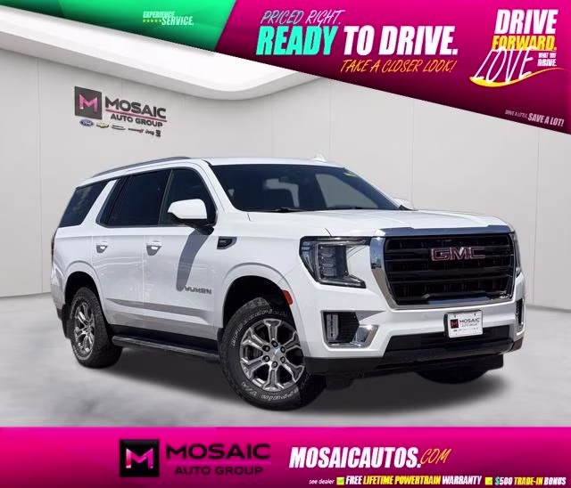 2022 Summit White GMC Yukon SLE 4X4 SUV
