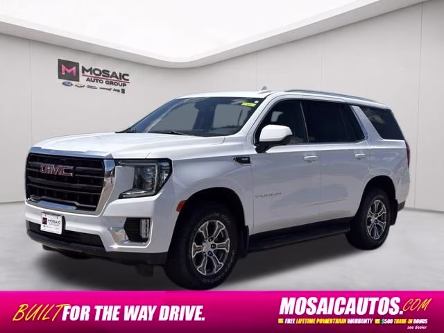 2022 Summit White GMC Yukon SLE 4X4 SUV