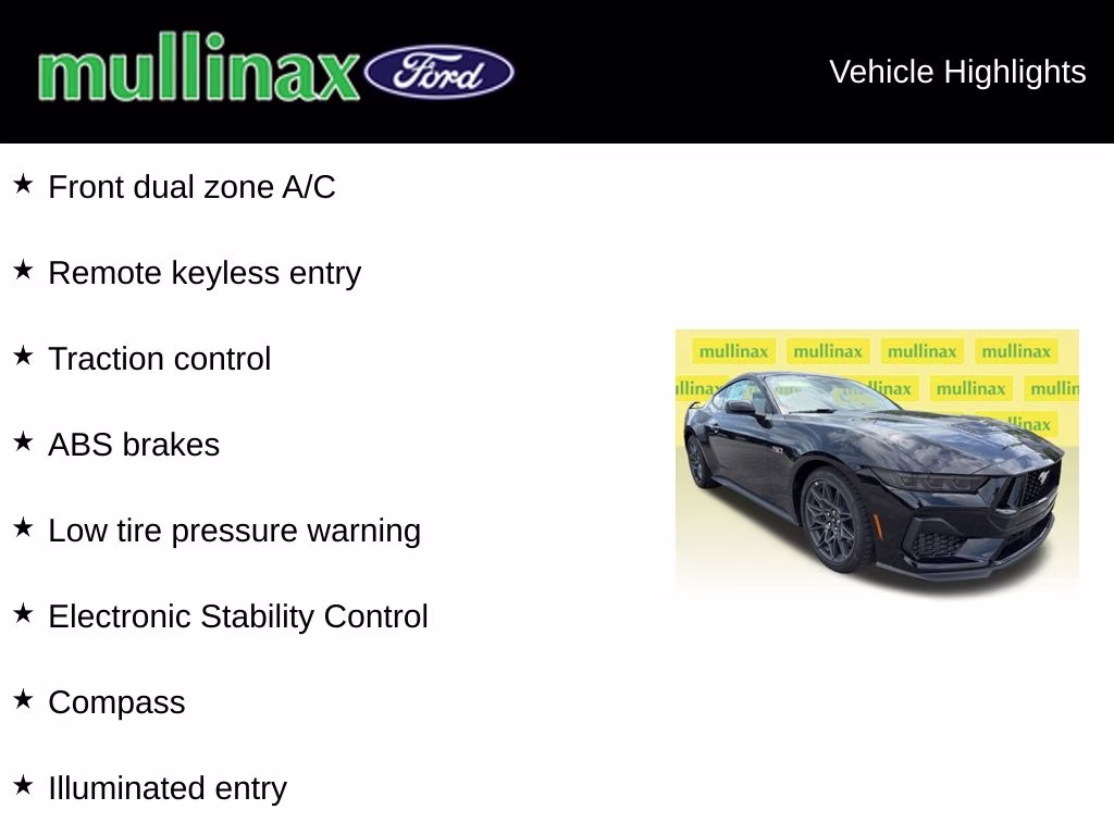 2026 Shadow Black Ford Mustang GT Premium RWD Coupe