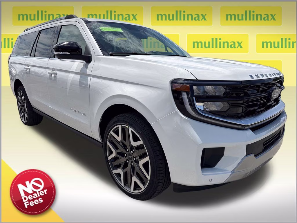 2026 Star White Metallic Tri-Coat Ford Expedition Max Platinum 4X4 SUV