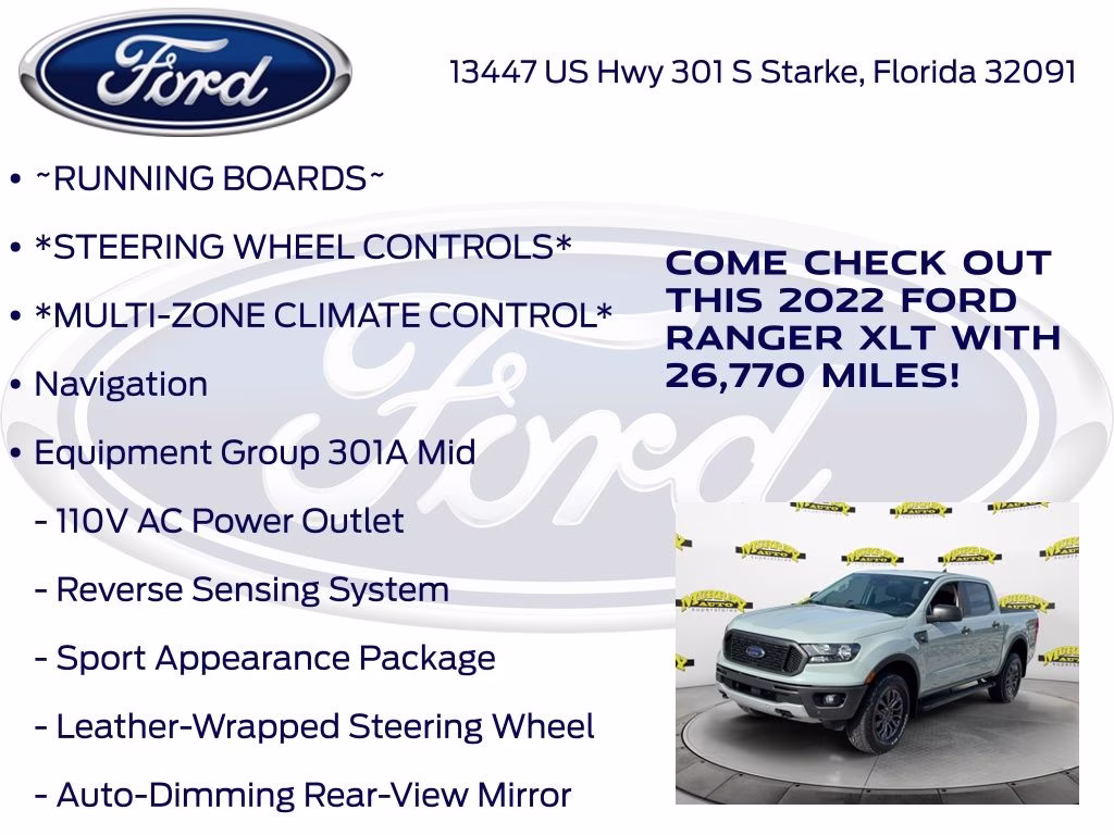 2022 Cactus Ford Ranger XLT RWD Truck