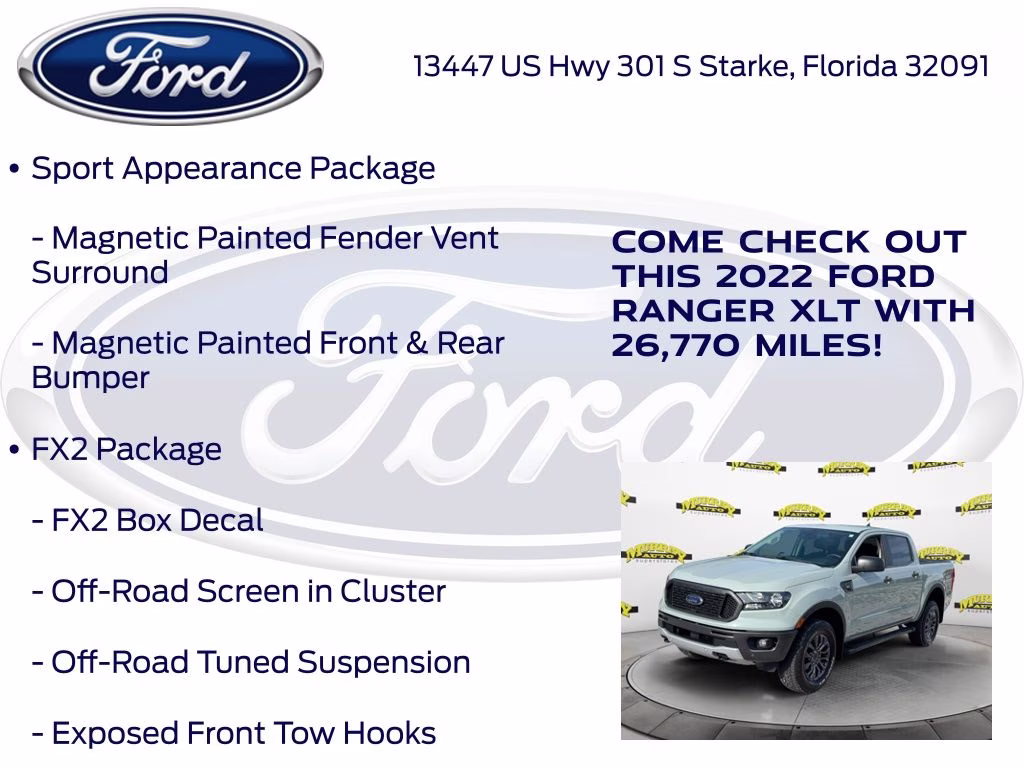 2022 Cactus Ford Ranger XLT RWD Truck