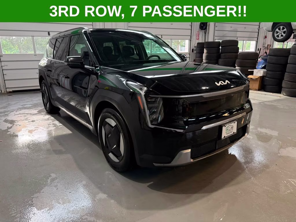 2024 Aurora Black Pearl Kia EV9 Wind AWD SUV