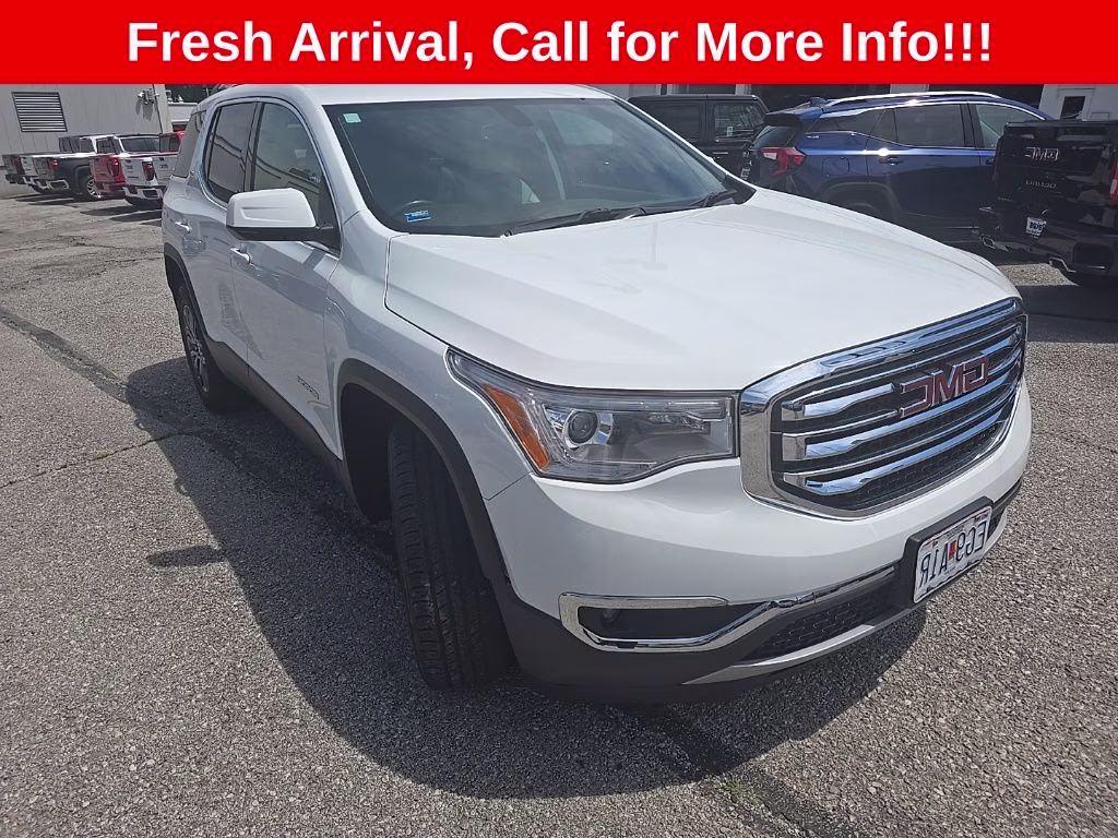 2019 Summit White GMC Acadia SLT-1 AWD SUV