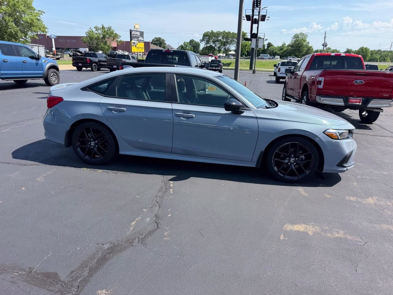 2024 Sonic Gray Pearl Honda Civic Sedan Sport FWD Sedan