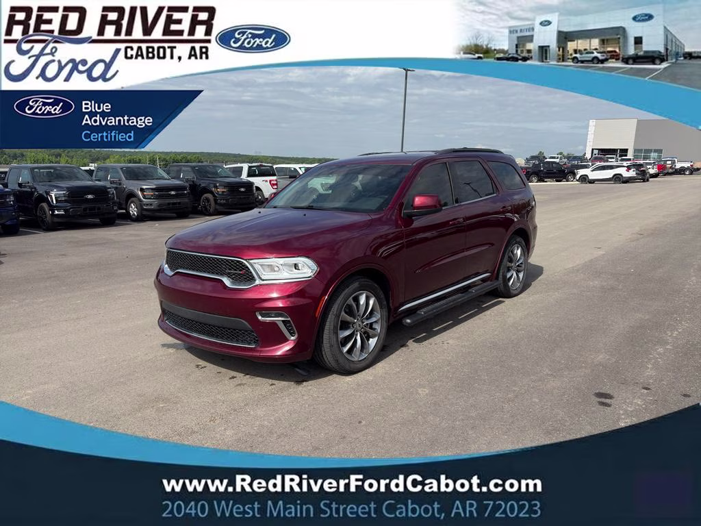 2021 Octane Red Pearlcoat Dodge Durango SXT Plus RWD SUV