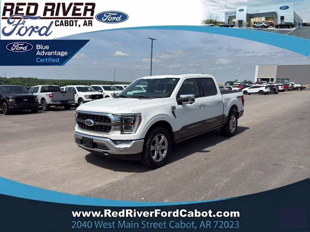 2022 Star White Metallic Tri-Coat Ford F-150 King Ranch 4X4 Truck