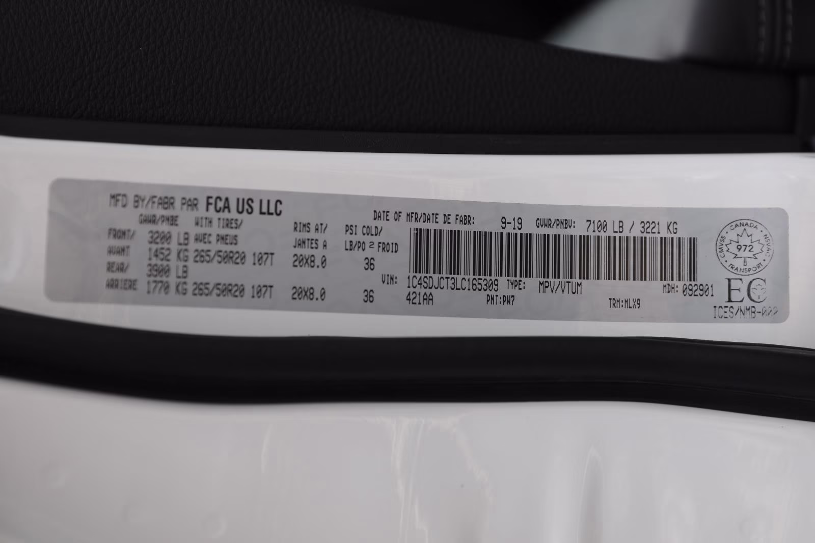 2020 White Knuckle Dodge Durango R/T AWD SUV