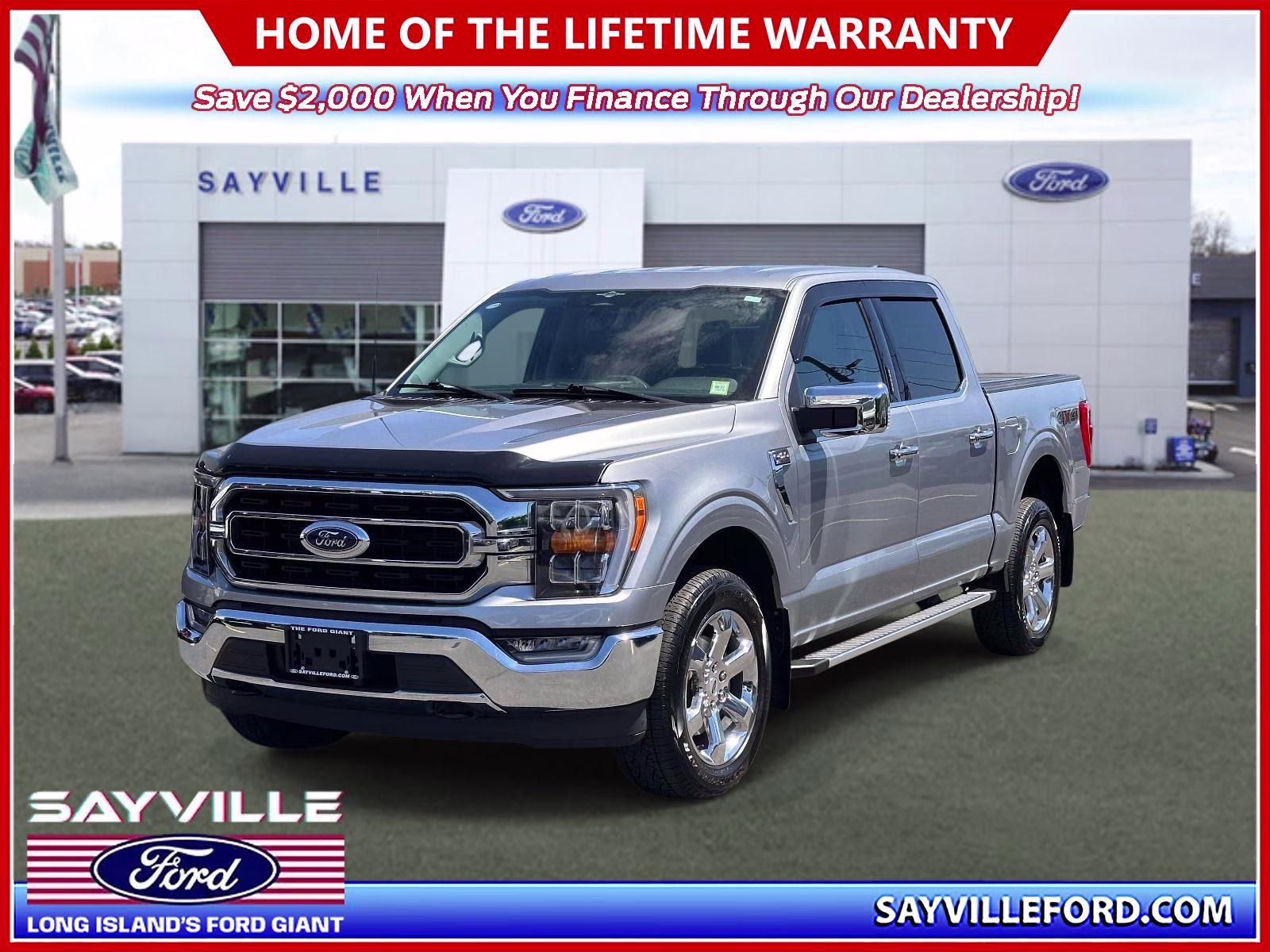 2023 Iconic Silver Metallic Ford F-150 XLT 4WD SuperCrew 5.5' Box 4X4 Truck