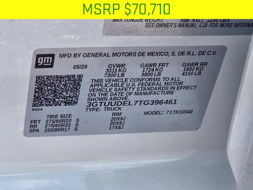 2026 Summit White GMC Sierra 1500 SLT 4X4 Truck