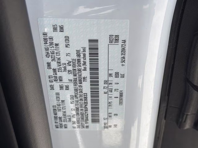 2023 Oxford White Ford Transit Passenger Wagon XLT RWD Van