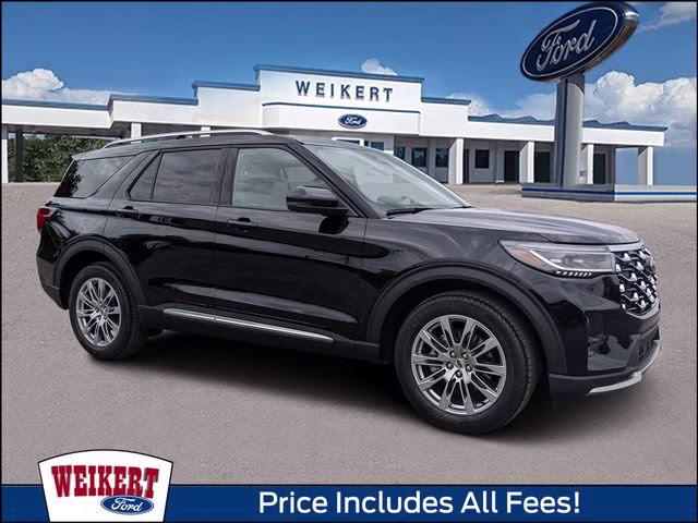 2026 Agate Black Metallic Ford Explorer Platinum RWD SUV