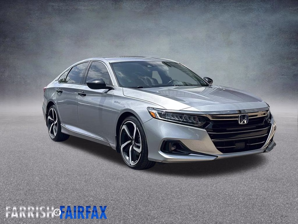 2022 Silver Metallic Honda Accord Hybrid Sport FWD Sedan