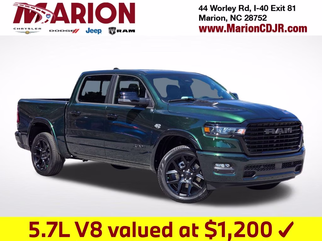 2026 Serrano Green Metallic Ram 1500 Laramie 4X4 Truck