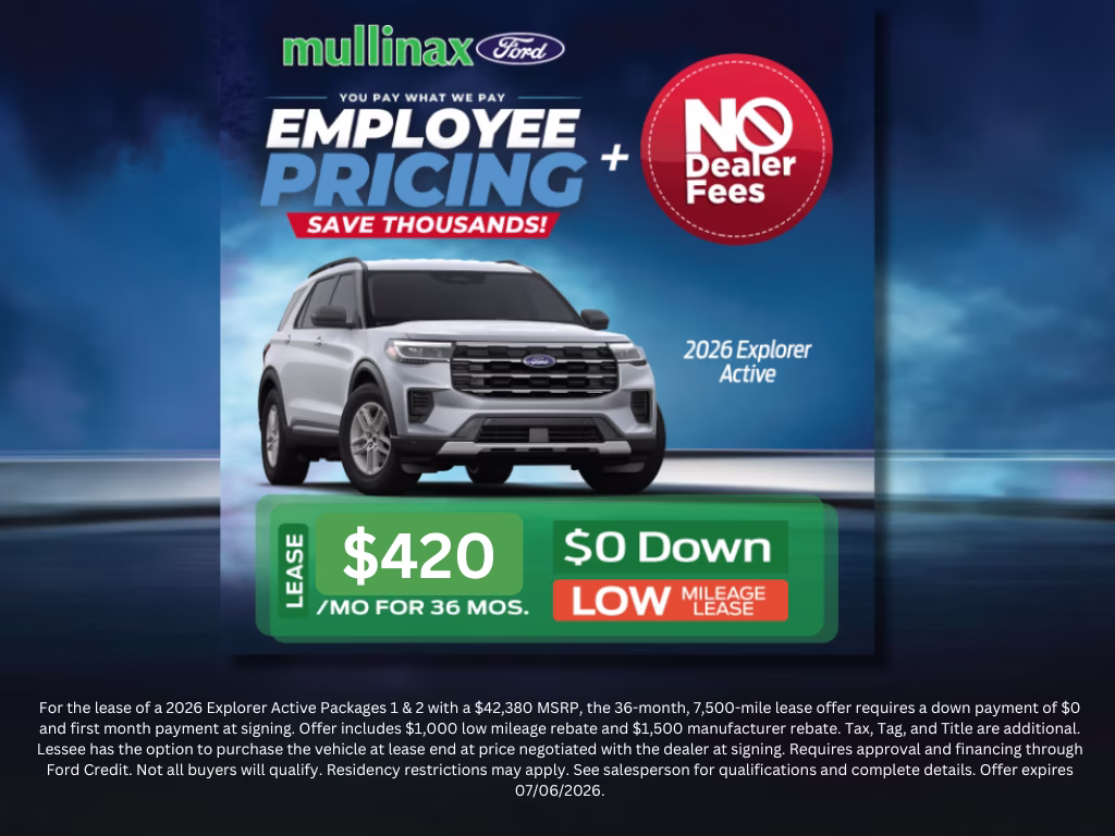 2026 Space White Metallic Ford Explorer Active RWD SUV