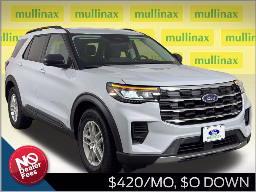 2026 Space White Metallic Ford Explorer Active RWD SUV