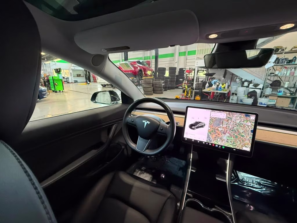 2018 Solid Black Tesla Model 3 Long Range AWD Sedan