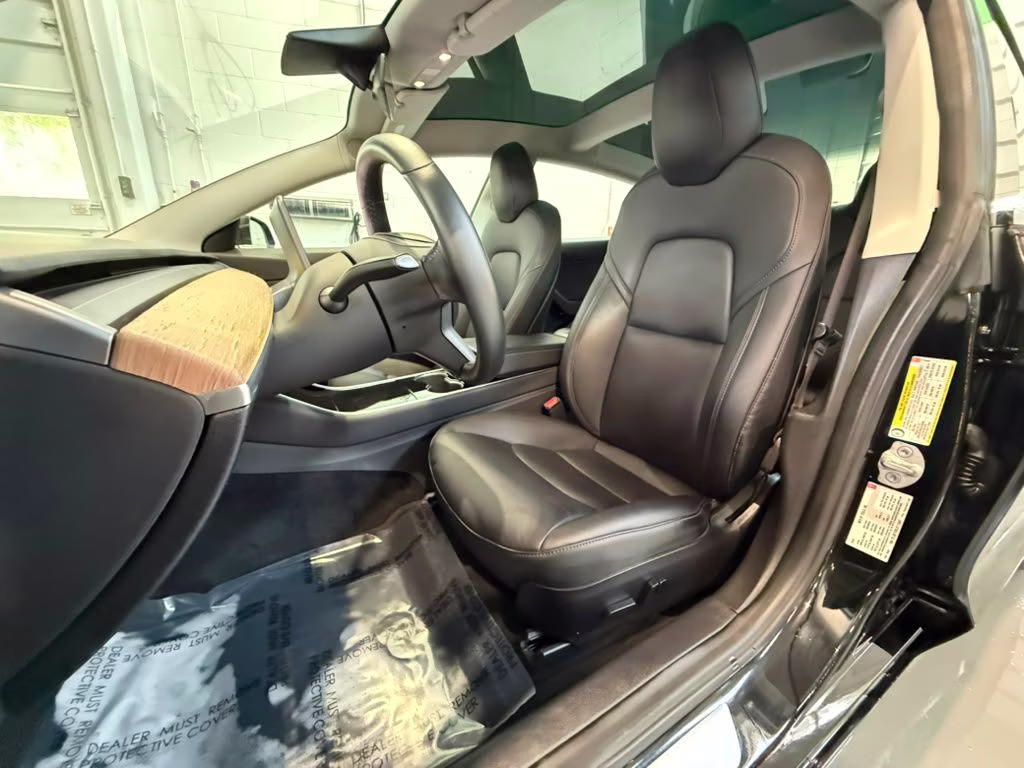 2018 Solid Black Tesla Model 3 Long Range AWD Sedan