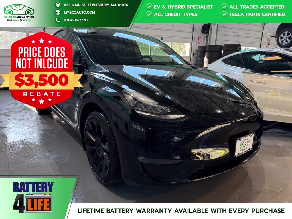 2023 Solid Black Tesla Model Y Long Range AWD SUV