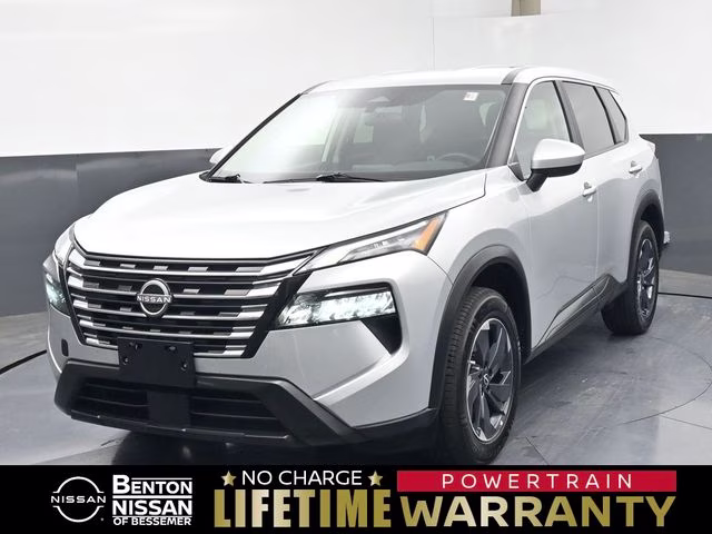 2025 Brilliant Silver Metallic Nissan Rogue SV FWD SUV