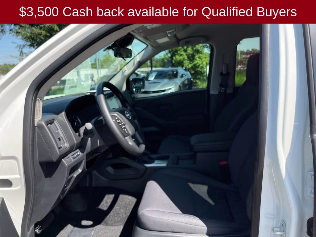 2026 Glacier White Nissan Frontier S 4X4 Truck